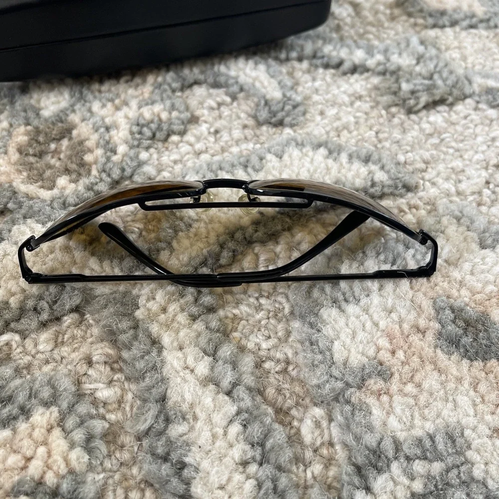 Ralph Lauren Aviator Sunglasses Navigator‎ Brown Eagle Eyes 14101 6747 With Case